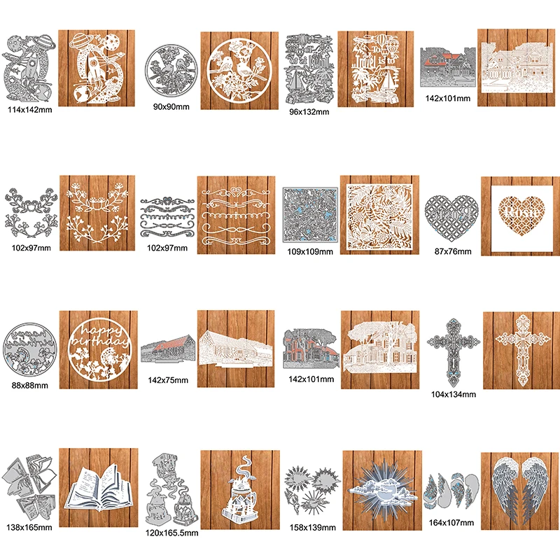 

Metal Cutting Die Dies Creative Series Decoration Background Scrapbook Greeting Card Metal Die Cutters for Scrapbooking New 2023