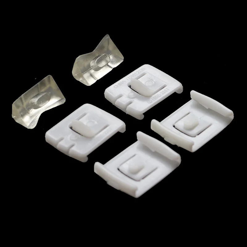 2 Set 6 piece siut Seat buckle Clip Runner Guide 435881203A C10 for VW GOLF MK1 MK2 MK3 CORRADO SCIROCCO White Plastic
