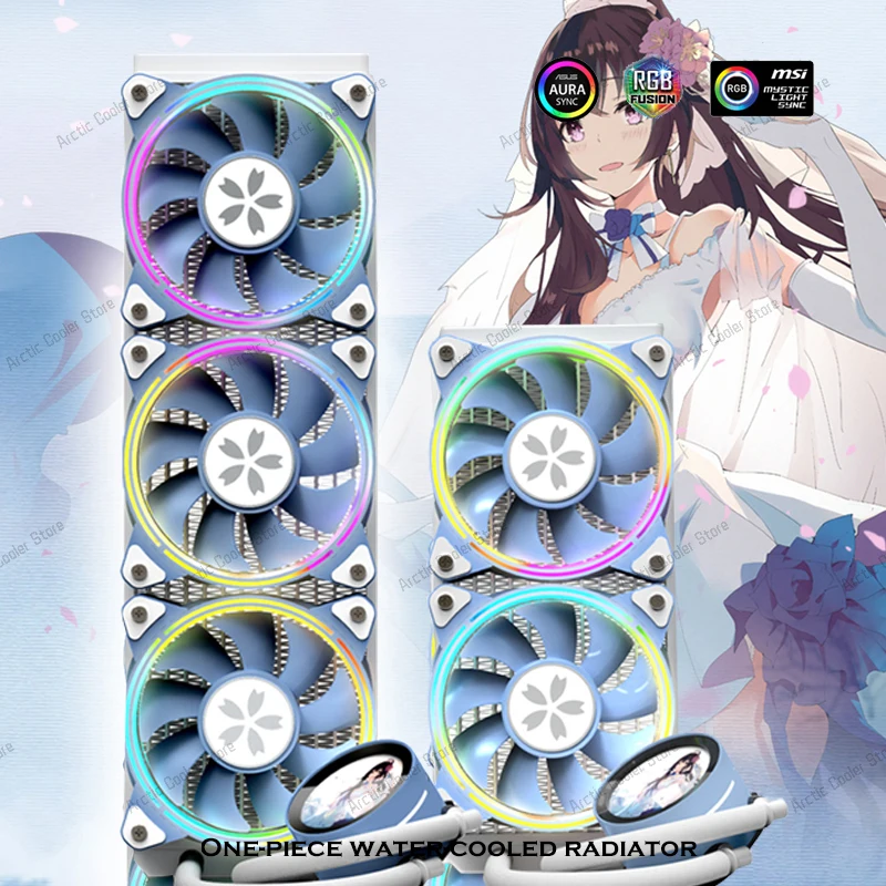 本日到着 yeston 花嫁 さくら 水冷360mm 簡易 水冷 CPUクーラー