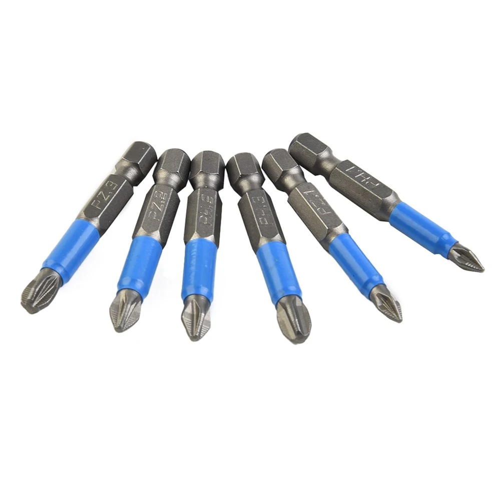 

5pcs Non-slip Screwdriver Bit Set Hexagonal Screwdriver Set Electric Impact 50mm PH1/PH2/PH3/PZ1/PZ2/PZ3 Hand Tools