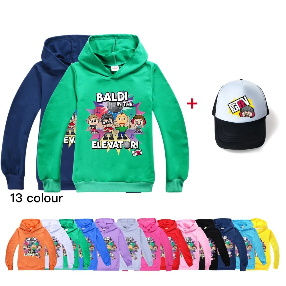 

New FGTEEV 3D Hoodie Boys Girls Print Hoodie Pullover 2-16Yeas Kids Spring Autumn Fashion Sweatshirt Cap Hat
