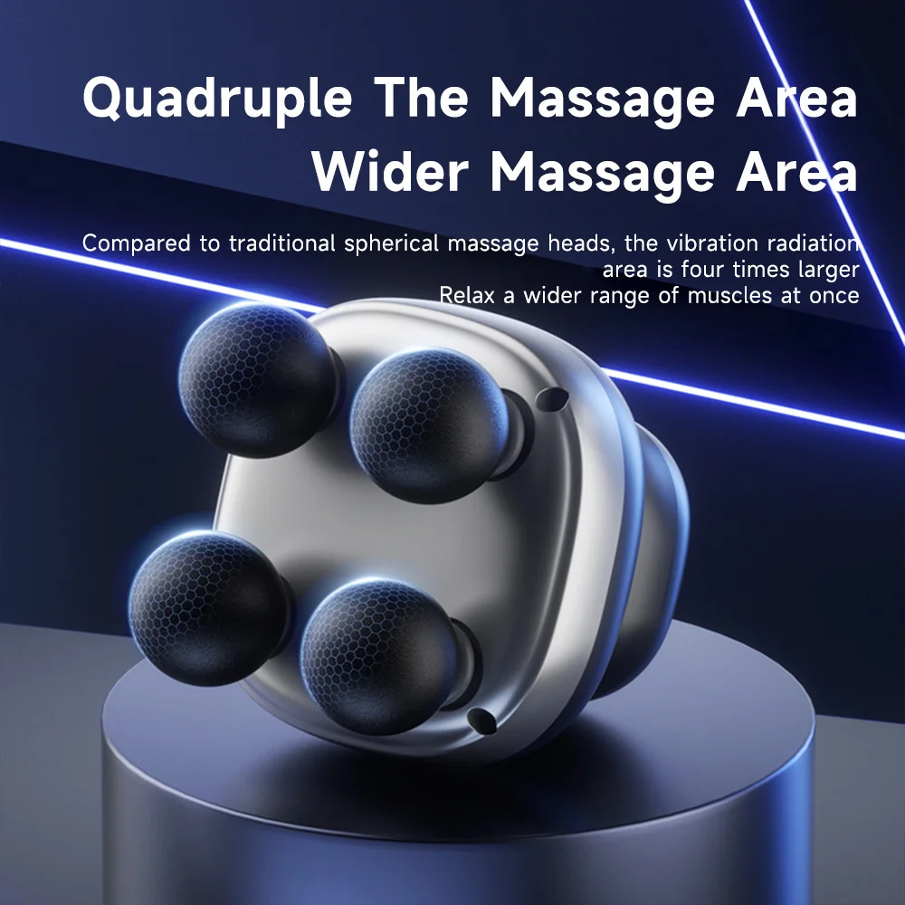 Fascia Gun Muscle Massager Gun High Frequency Neck Shoulder Waist Massage Machine Professional Fascia Massage Gun Relaxation