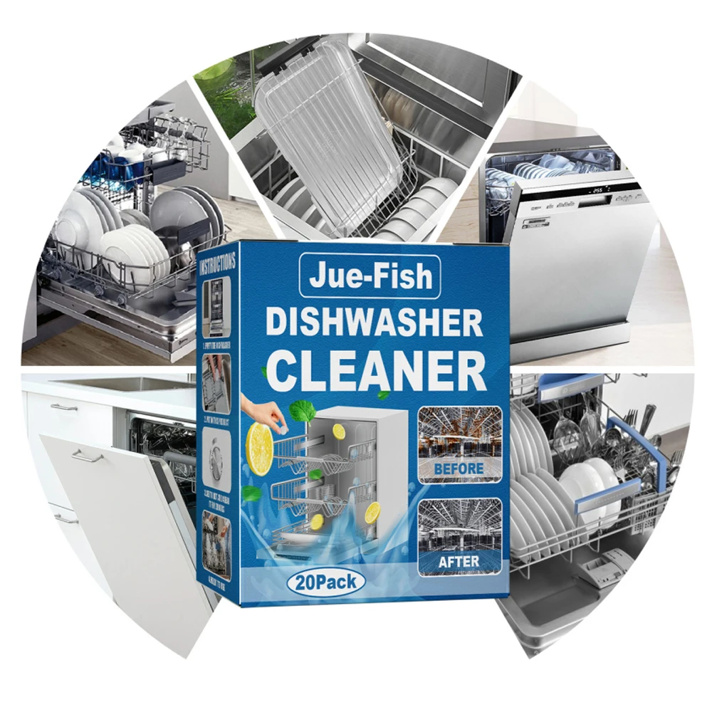 Dishwasher Cleaning Tablets Decontamination Grease Removal Scale Cleaning Sheets Dishwasher Special Maintenance