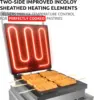 Belgian Waffle Maker Thick Press Type  Professional Use  Stainless Steel Nonstick 110V (6 Waffle on a Stick) 3