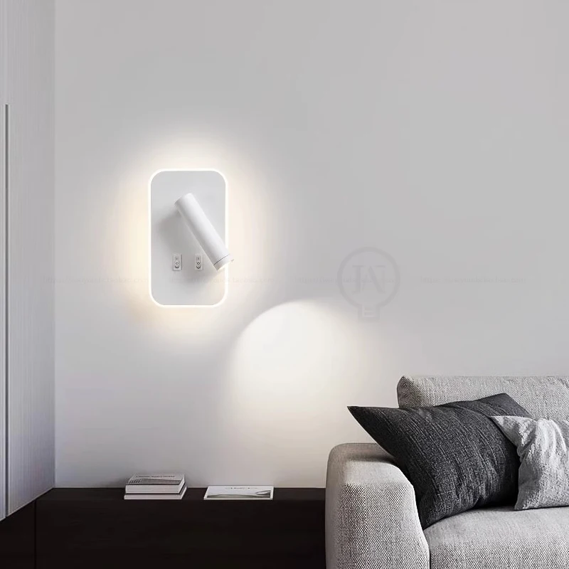 13W Wall Light Backlight 350 degree rotation adjustable Wall Lamp Hotel Bedroom Bedside Study Reading Sconce Lamp With switch led light led wall lamp wall light led reading light