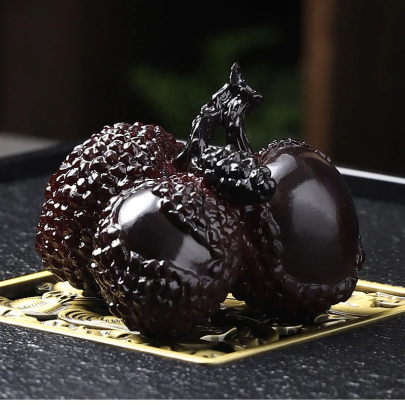Color Change Litchi Tea Pet Gong Fu Tea Ceremony Accessories Decoration for Living Room PetsTea set accessories Decoration