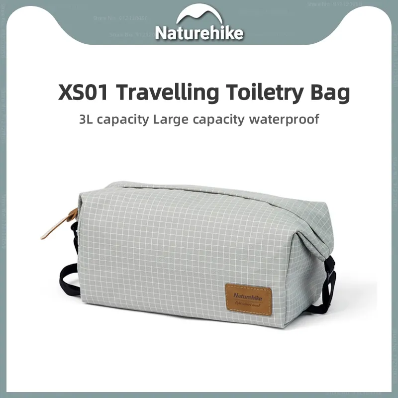 Wash Bag 3L Large Capacity Square Outdoor Portable Camping Travel Swim Waterproof Sundries Cosmetic Naturehike
