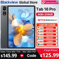 【World Premiere】2024 Blackview Tab 16 Pro Tablet  8GB+256GB 11'' FHD+ Display Android 14 Widevine L1 7700 mAh Battery Pad 1