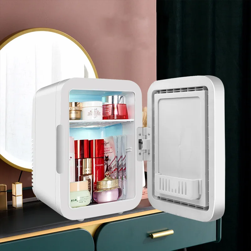 Réfrigérateur Portable Avec Miroir Led, Mini Réfrigérateur De Beauté, Pour  La Maison, La Voiture, Le Voyage, Le Maquillage - Compact/portable  Réfrigérateur - AliExpress