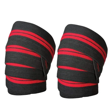 Elastic Weightlifting Knee Wraps 1