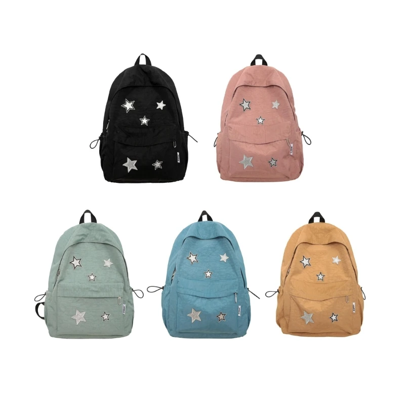 School Backpack Fashion Nylon School Bag Laptop Backpack for Women Girls Student
