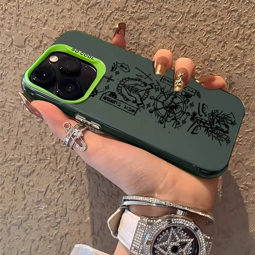 Aurora Laser Shockproof Anime Jujutsu Kaisen Phone Case - Multicolor  Cover