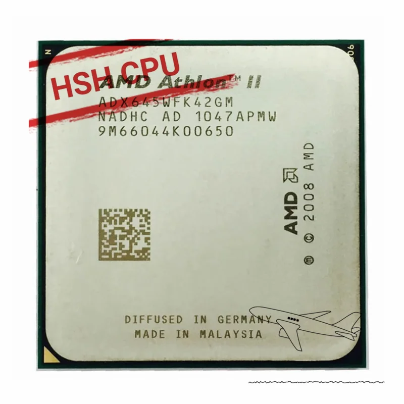 Amd Athlon Ii X4 645 3.1 Ghz Processore Cpu Quad-Core Presa Di Corrente Am3