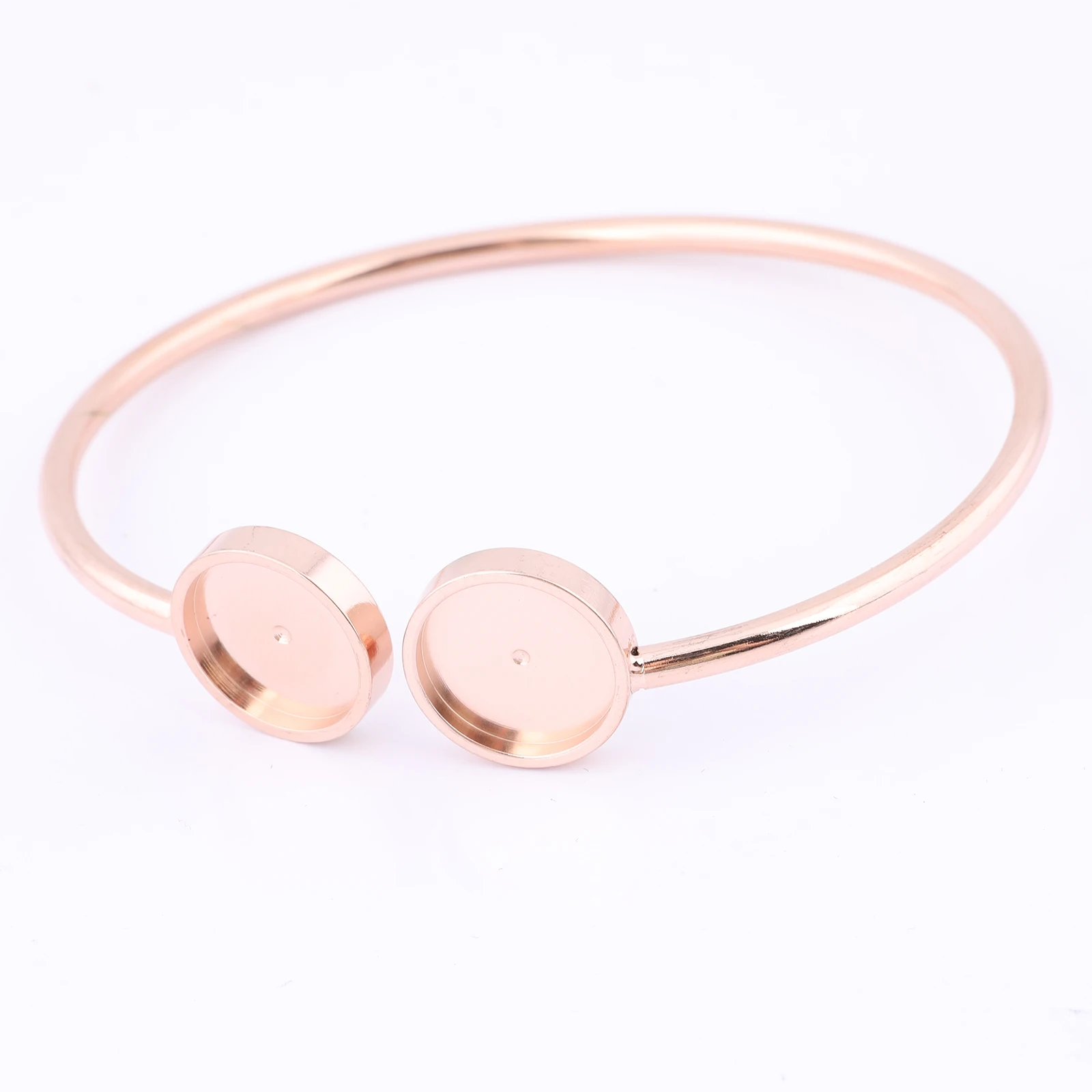 5 Edelstahl-Armband-Lünetten 20 Mm – Rohlinge Für Cabochons, DIY Schmuck, Kleines Handgelenk