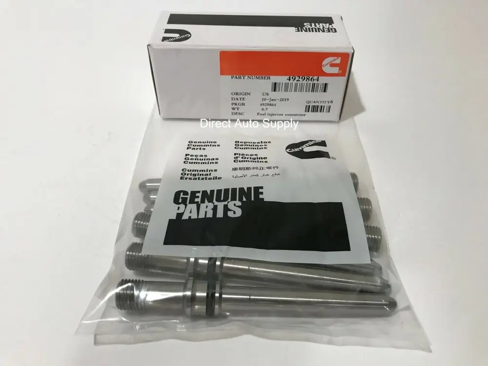 

6 новых OEM соединительных трубок инжектора для DODGE CUMMINS DIESEL 5,9 л 6,7 л 4929864