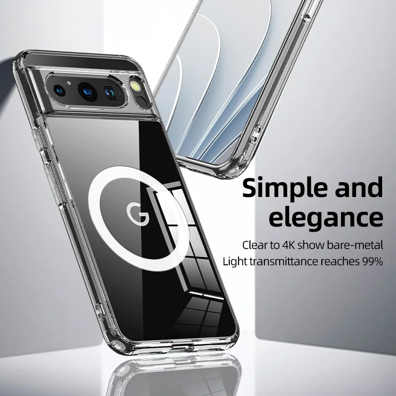 2025 Fashion Magnetic Case For Google Pixel 9 Pro 8 8A 7 Dull Polish Wireless Charger Cover Anti-knock Cases For Pixel7A Pixel9A 4