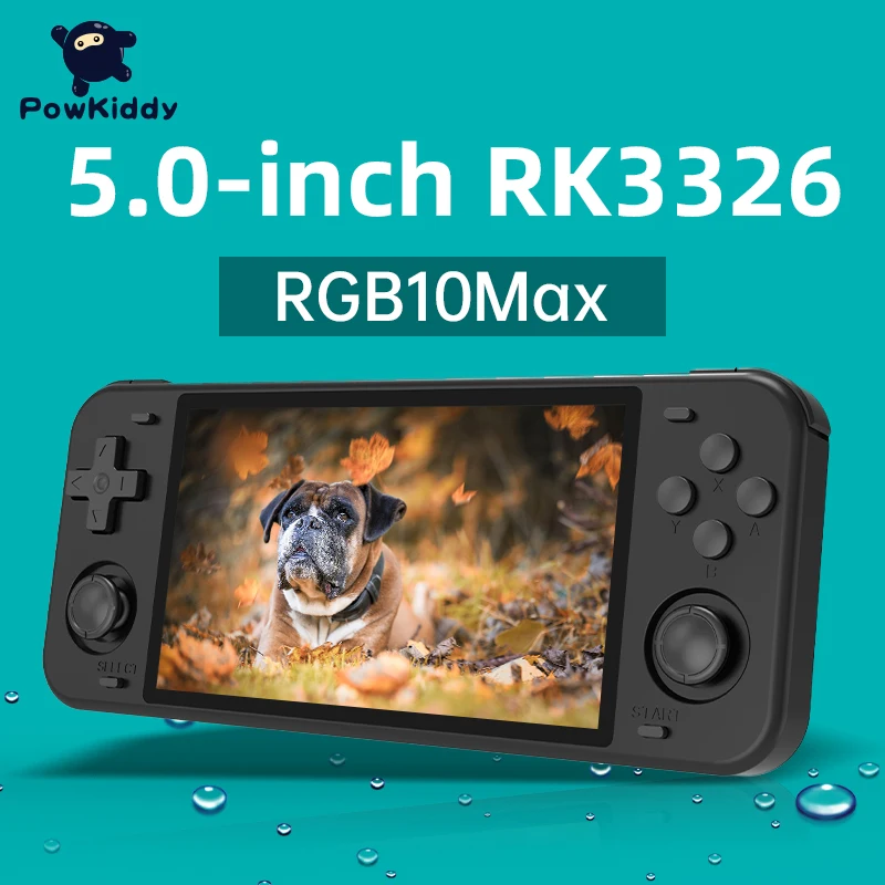 Powkiddy rgb10max retro handheld spiel konsole linux videospiel 