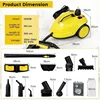 Car Steam Cleaner Large Capacity Steam Cleaner Portable Steam Cleaning Machine for Home Kitchen Window Car and Business Electric 6