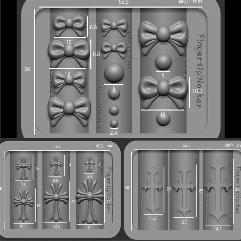 새로운 네일 아트 몰드 3D 실리콘 크로스 릴리프 조각 DIY 디자인 템플릿 스텐실 재사용 가능한 네일 부품 장식 매니큐어 도구