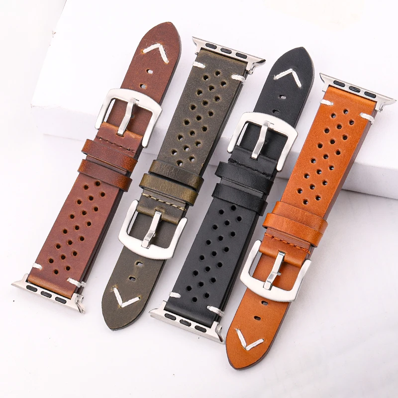 Elegant Genuine Leather Watch Strap - Premium Watchband
