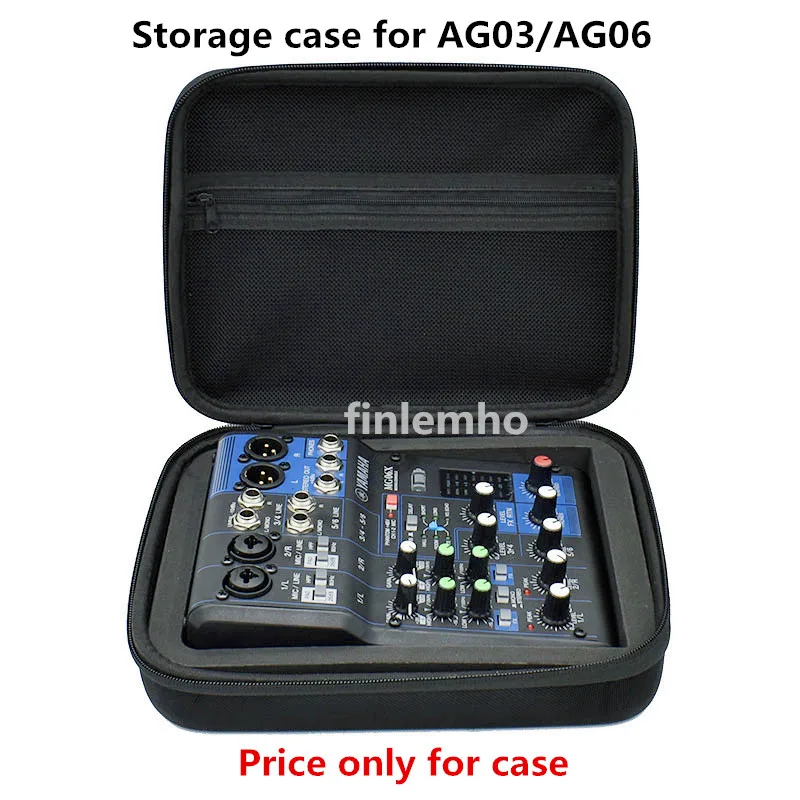 1PC Storage Case For Mixer Yamaha AG03 AG06 MG06 Portable Hard