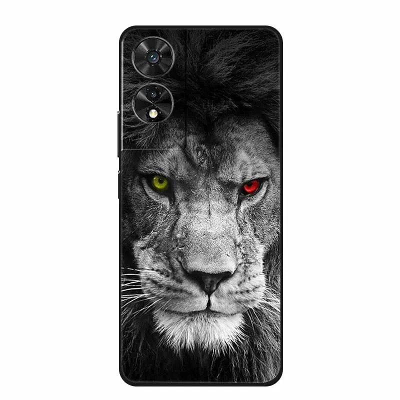 Wolf Lion Silicone Fashion Space TPU Phone Case with Enhanced Protection and Unique Print Design.