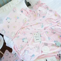 Sanrio Cute Hello Kitty Blanket Warm Flannel Blanket Pillowcase Japanese Style Pattern Printing Blanket Bedspread Bedroom Girl 4