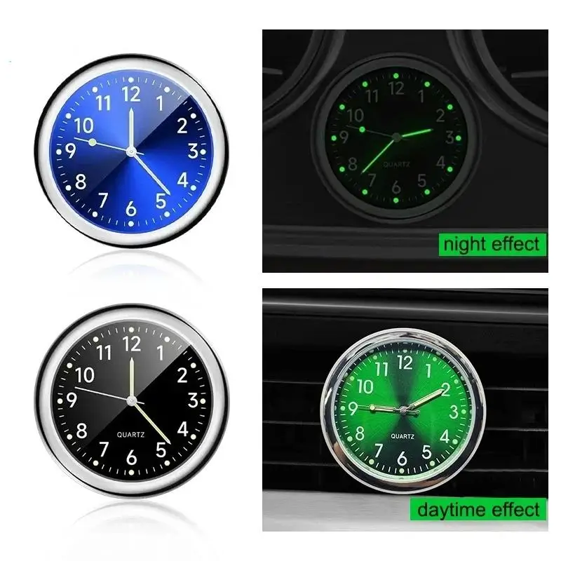 Durable Metal Design Motorcycle Electronic Clock with Double-Sided Tape