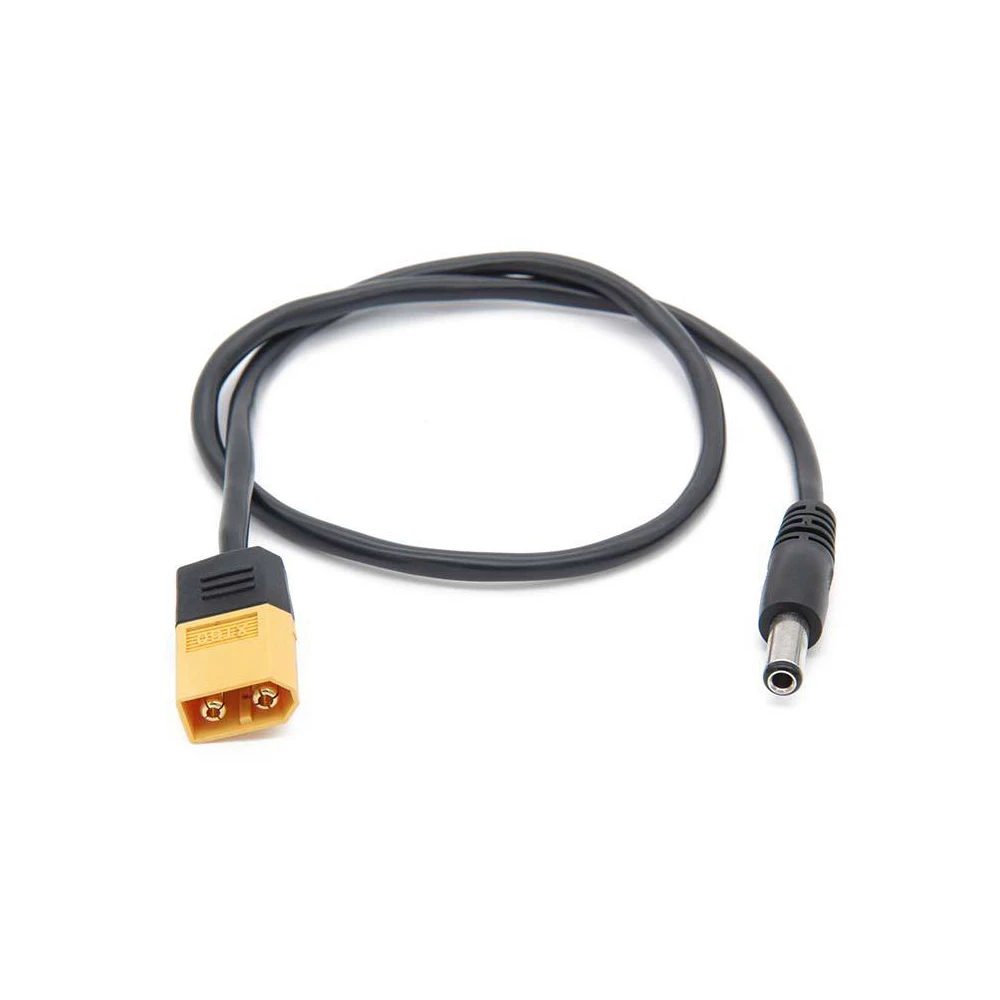 

XT60 Male Bullet Connector To Male DC 5.5x2.5mm Power Cable Adaptor For TS100 Electronic Soldering Iron