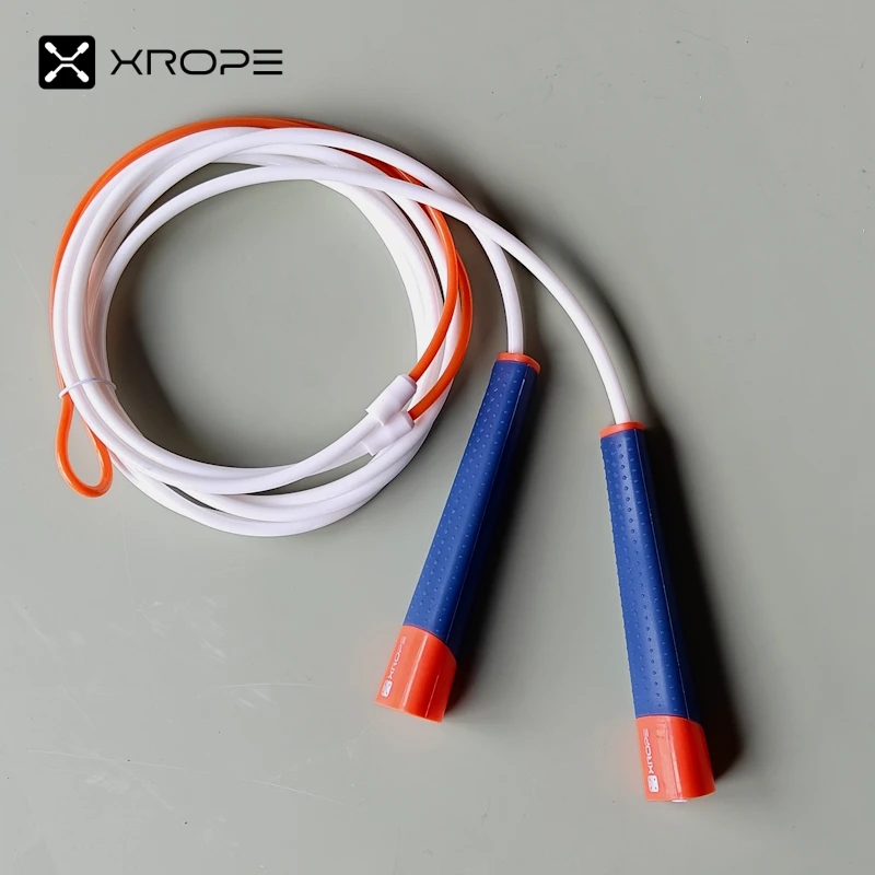 4.8mm to 3.5mm rope diameter change TPU material low air resistance anti slid rubber coat jump skip rope crossfit skipping