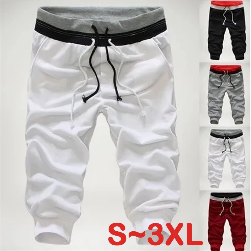 

Fashionable new shorts for men hot selling summer casual knee length shorts patchwork jogging pants short sports pants