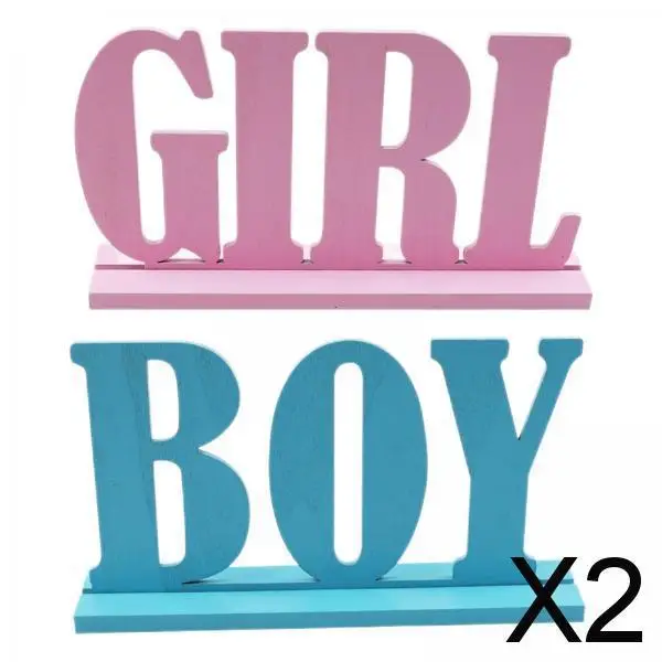 

Деревянные знаки для девочек 2xBoy, декоративные настольные украшения для счетчиков