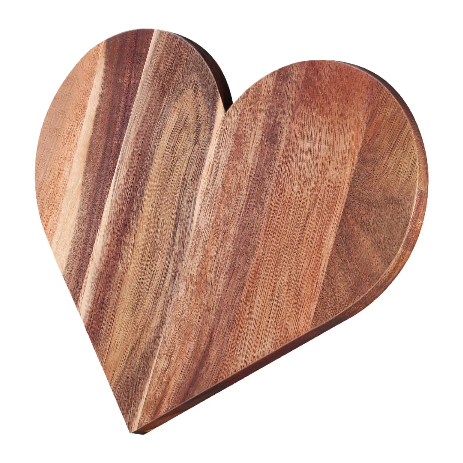 Wooden Heart Shaped Cutting Board 35.5x29.5cm for Valentine’S Dinner Smooth Surface Multipurpose Portable Serving Platter Wooden Heart Shaped Cutting Board 35.5x29.5cm for Valentine’S Dinner Smooth Surface Multipurpose Portable Serving Platter