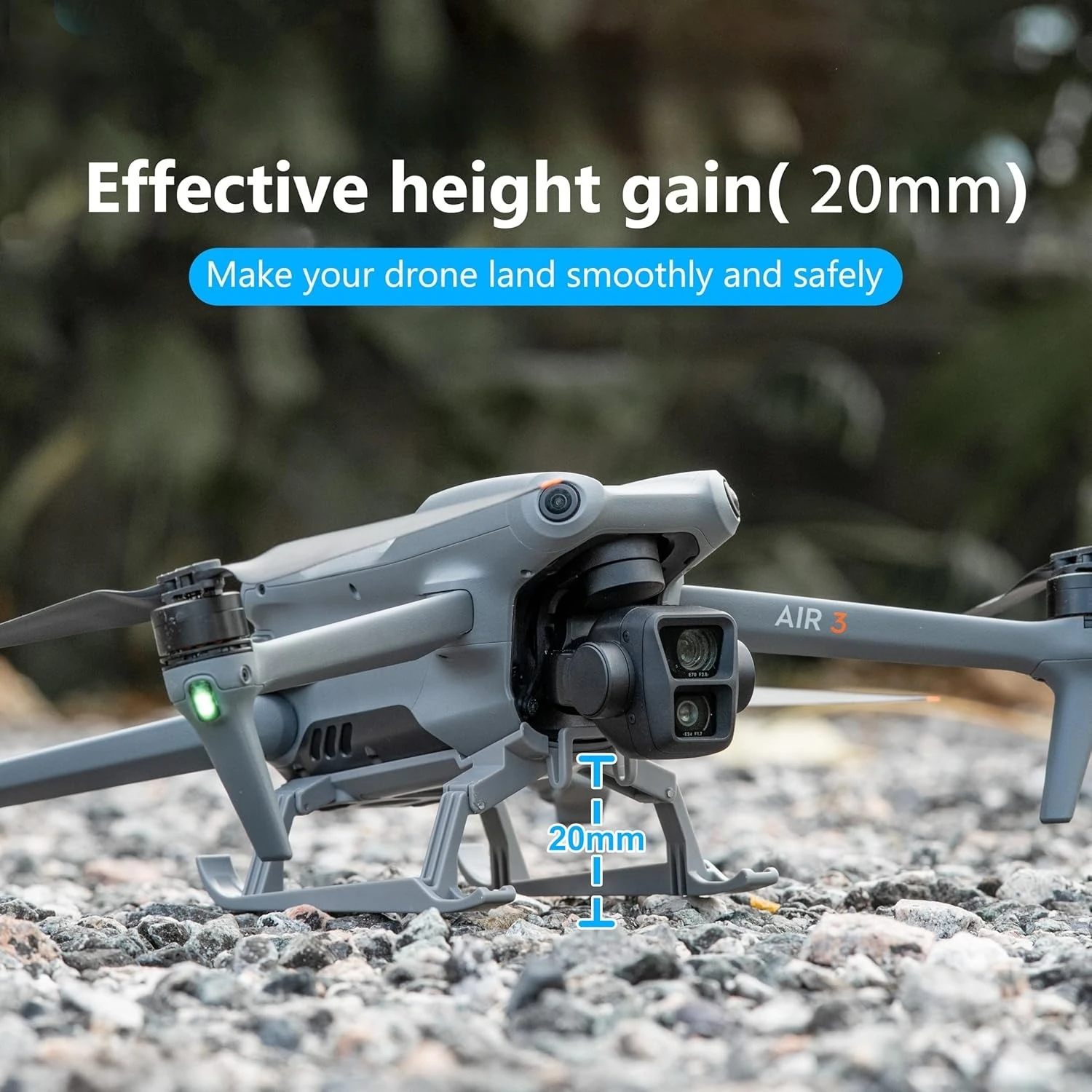 DJI Air 3 및 Air 3S와 호환되는 랜딩기어 STARTRC PHOTO 접이식 확장형 퀵 릴리즈 드론