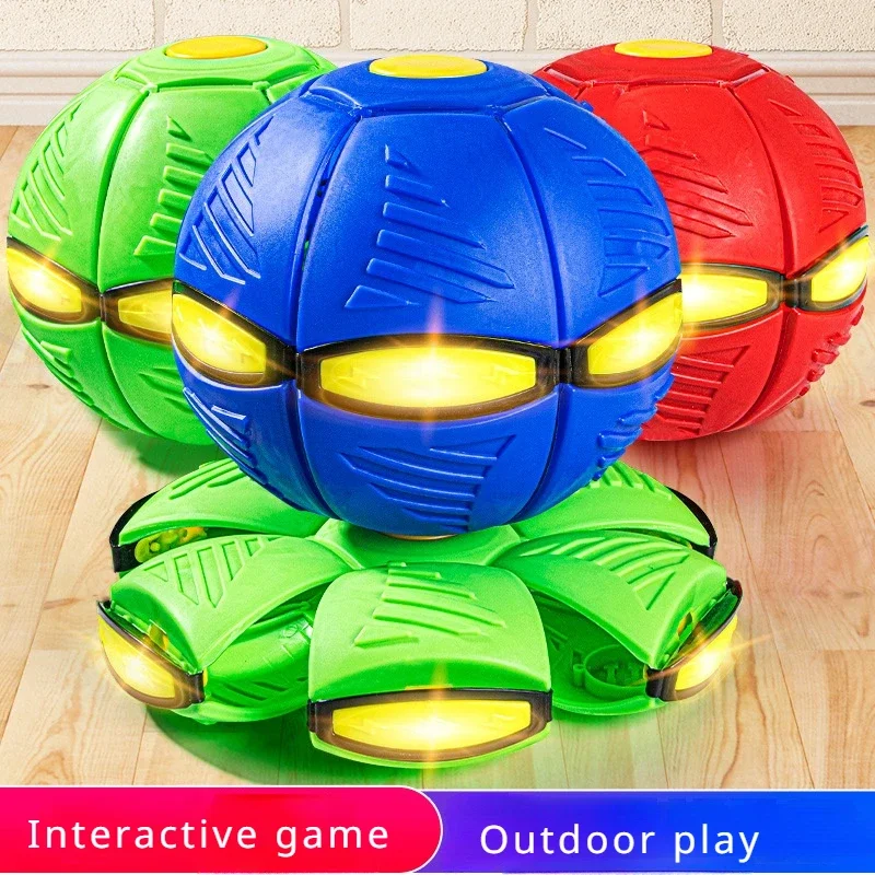 

Elastic Stepping Ball Deformation Flying Ball Foot Deformation Glowing Children's Outdoor Games Puzzle Toys for boys and girls