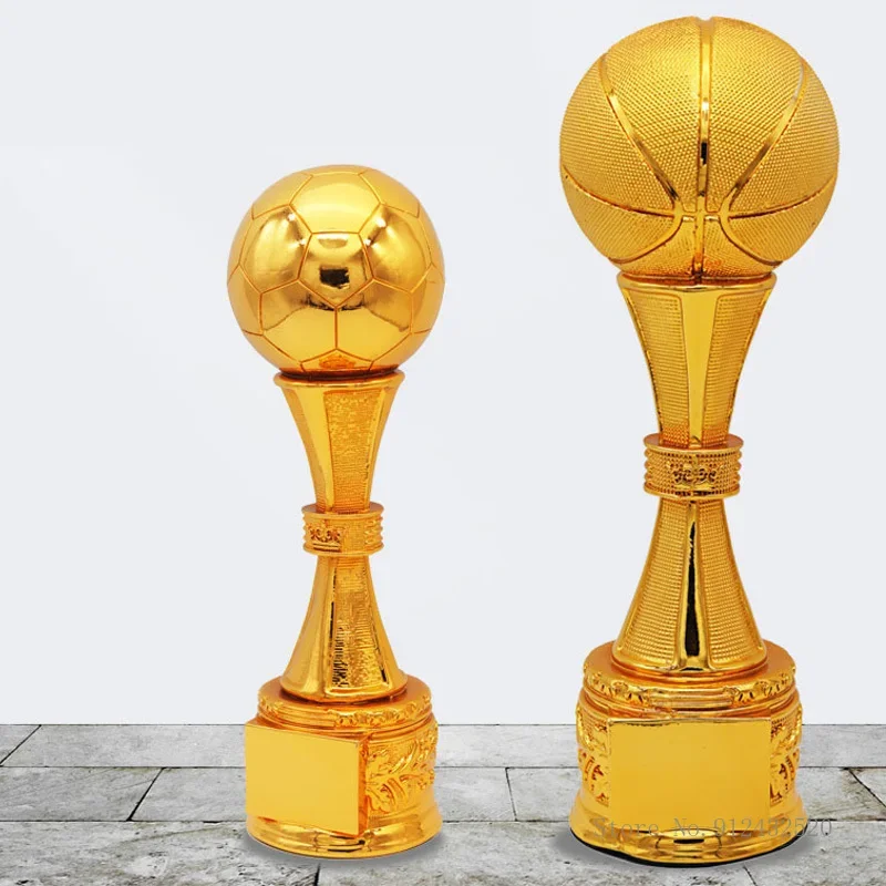 Customized Super Large Football Basketball Trophy, Customized Creative Trophy, Resin Crafts, School Competition Awards Gift, 1Pc