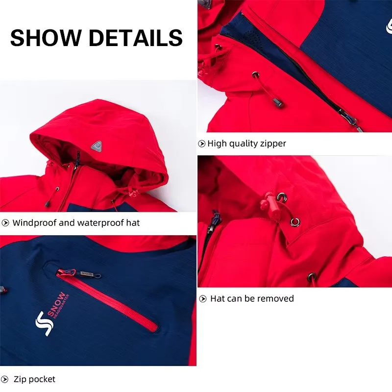 Men Winter Outdoor Ski Jackets Male Windproof Waterproof Skiing Snowboarding Jackets Sports Ski Coats Thick Warm Equipment winter jacket ski jacket men snow jumpsuit