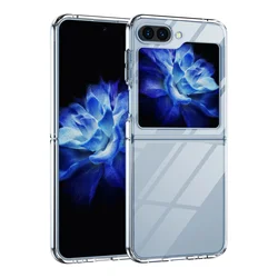 Crystal Clear Anti-Scratch Slim Phone Case for Galaxy Z Flip 5G (Clear)