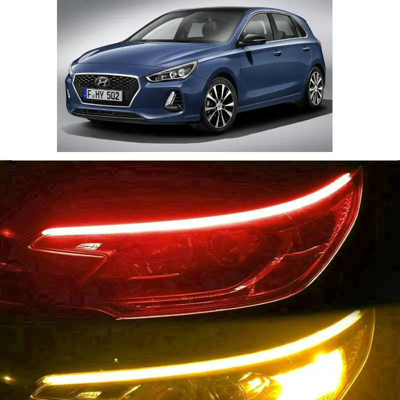 타디스 조명 45cm 60cm 시작 스캔 흐름 신호등 현대 솔라리스 i30 ix35 Amica H-1 박스 스타렉스 매트릭스 Bayon Atos 쿠페