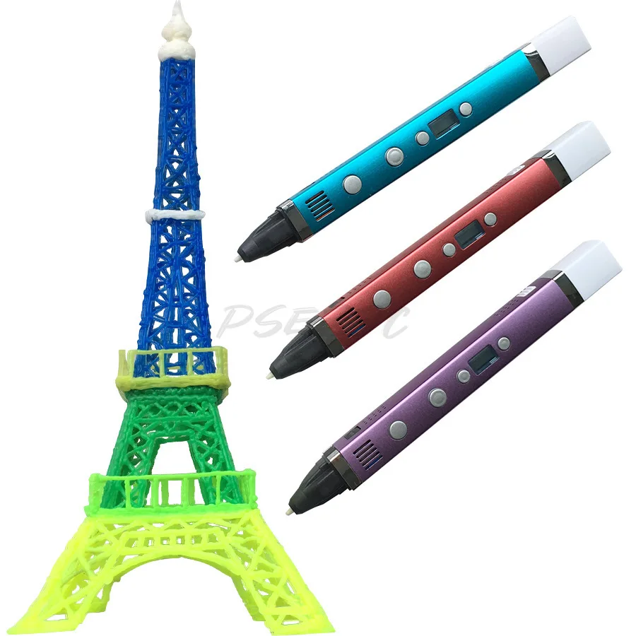 3rd Generation Printing Pen 3D Stereoscopic Drawing Pen ABS/PLA Consumables Universal Creation Painting Brush Gift