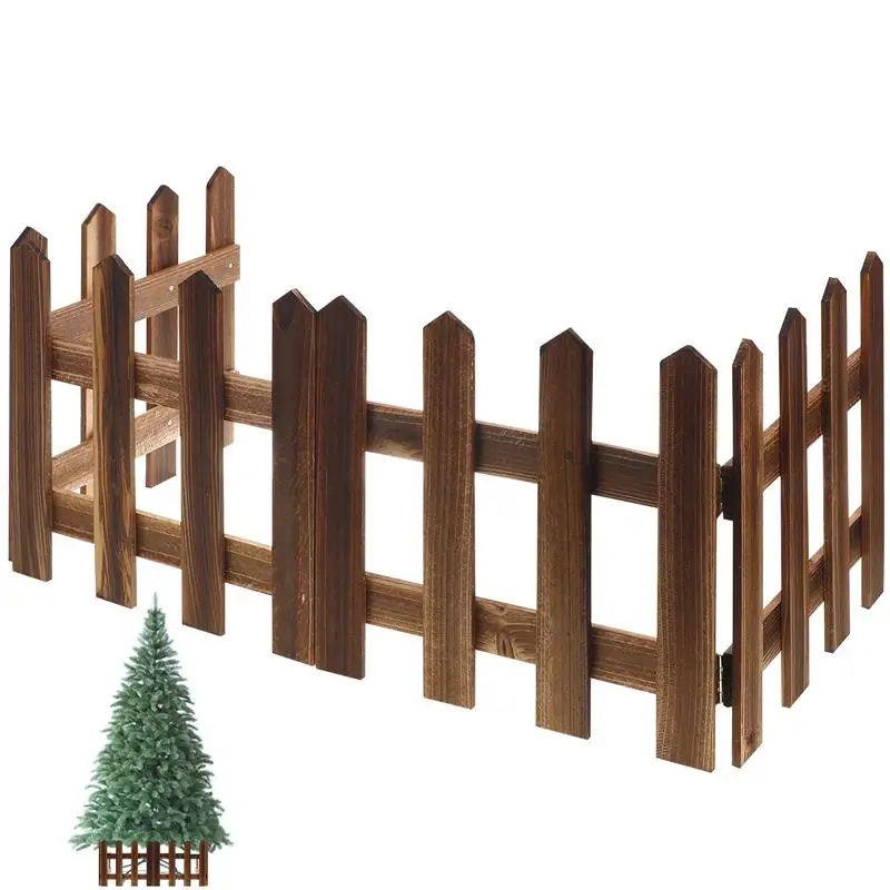

Garden Wooden Flower Beds Fence Panel Wooden Garden Hedge Courtyard Hedge Outdoor DIY Decor Protect Flower Beds Fence Panel