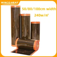 ใหม่เอี่ยมสีส้มอุ่นเครื่องทำความร้อนระบบความร้อนฟิล์ม Self Regulating อินฟราเรดประหยัดพลังงานความร้อนฟิล์ม Made In Korea 5