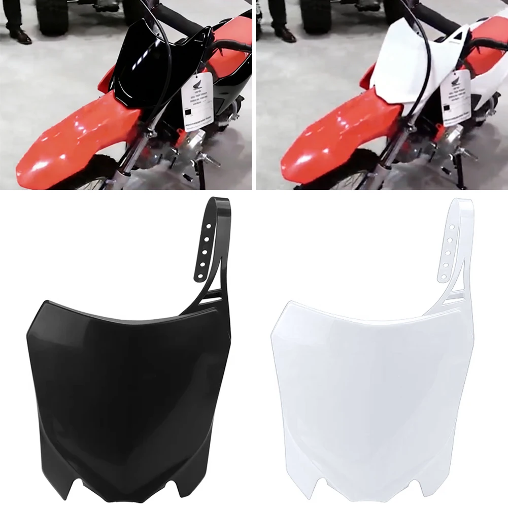 혼다 CRF 110 CRF110 125 250R 450R 부품용 오토바이 전면 번호판 페어링 마스크 플라스틱 바디 커버 (먼지 방지용)