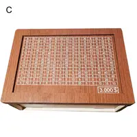 Money Jar with Numbers Saving Challenges Box Wooden Money Box with Counter Marker Pen Piggy Bank for Kids Adults Coin for Saving 1