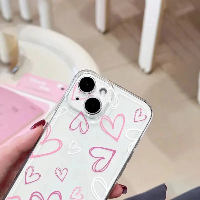 Love Heart Design Phone Case Cover