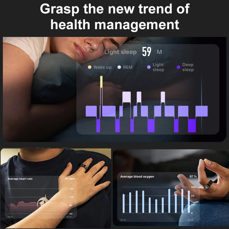 AMZMAX R11 Smart Ring | Health Tracker 4