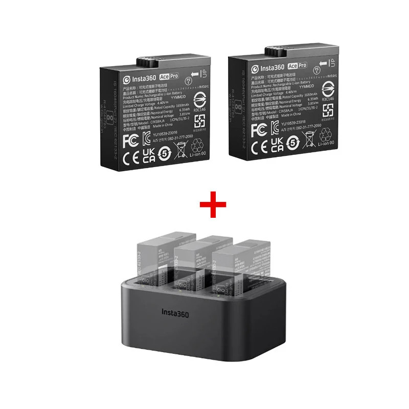 BeisDirect GO 3S Caricabatteria per fotocamera Insta360 GO 3S/GO 3 Thumb Camera Charger Stazione di ricarica Custodia per Insta 360 GO 3S/GO3 Sport Camera Accessori (Bianco