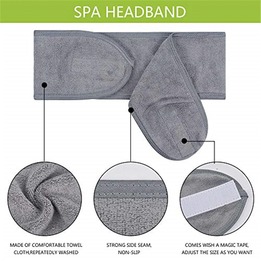 Yoga Accessories Facial Caps Cosmetic Adjustable Head Band Tiara Turban Turban Makeup Hairband