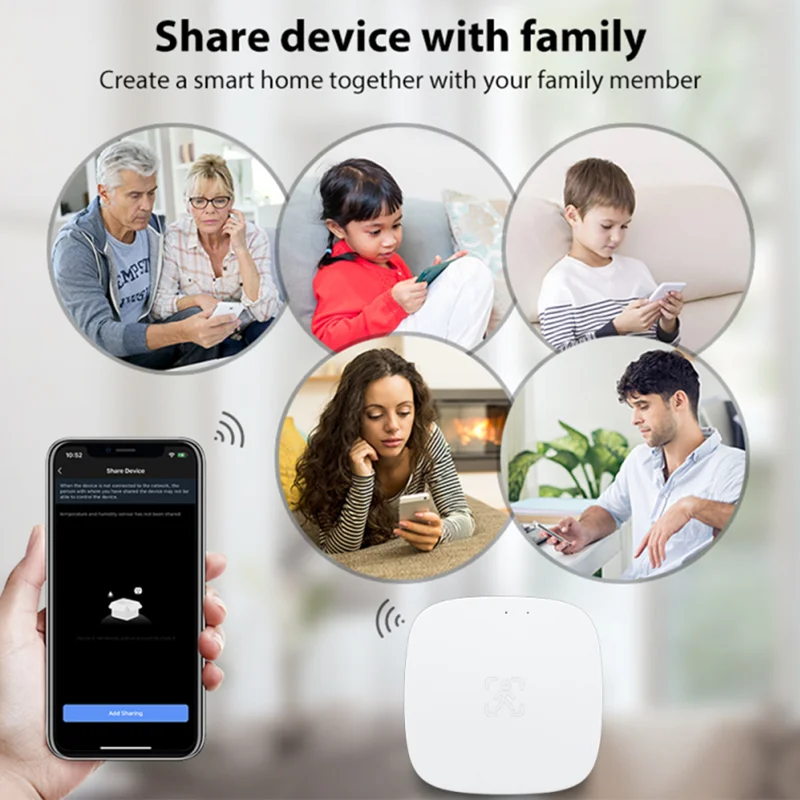 Tuya ZigBee Human Presence Motion Sensor Luminance Breath Detection Body Motion PIR Sensor Breath Detection Google Home Alexa