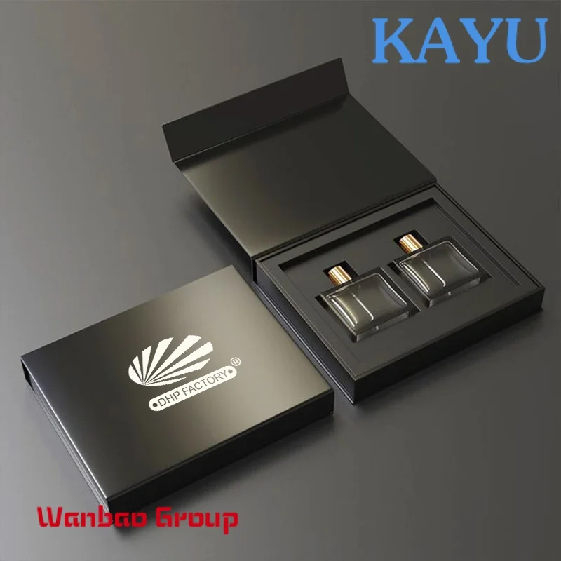 Source Hot sale customized design gift packaging box hot stamping empty perfume  boxes leather luxury perfume box for gift on m.